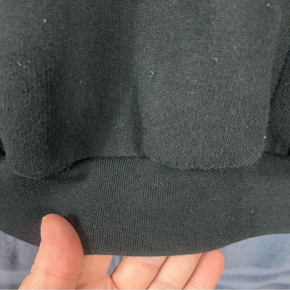 x Vtg Sweater Men XL Black Eagle fDouble
Sided Graphics Are Mint 3 Button Casual - Picture 8 of 12